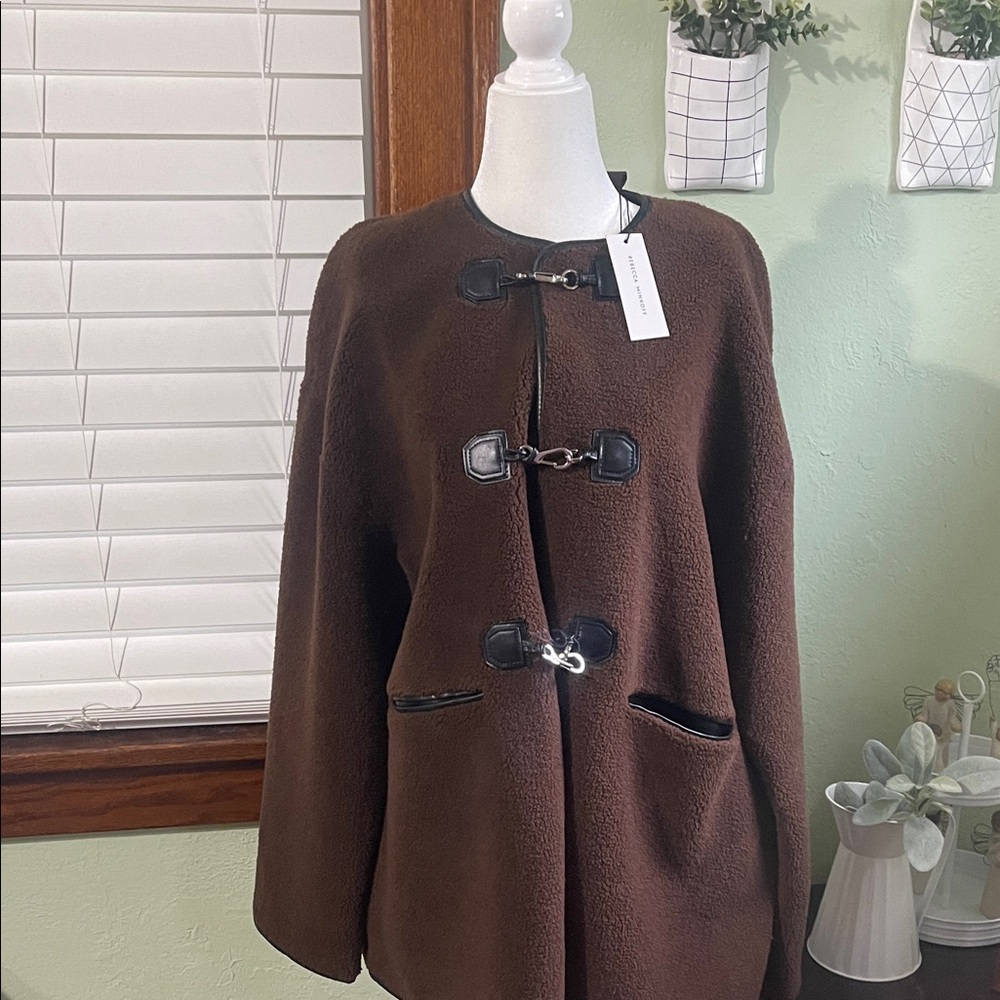 Rebecca Minkoff Brown Toggle Cape Coat